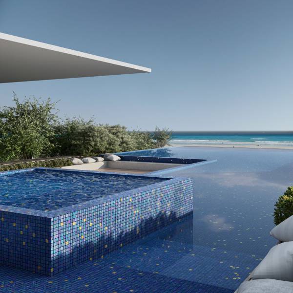 Mosaïques avec insert Or 24 carats