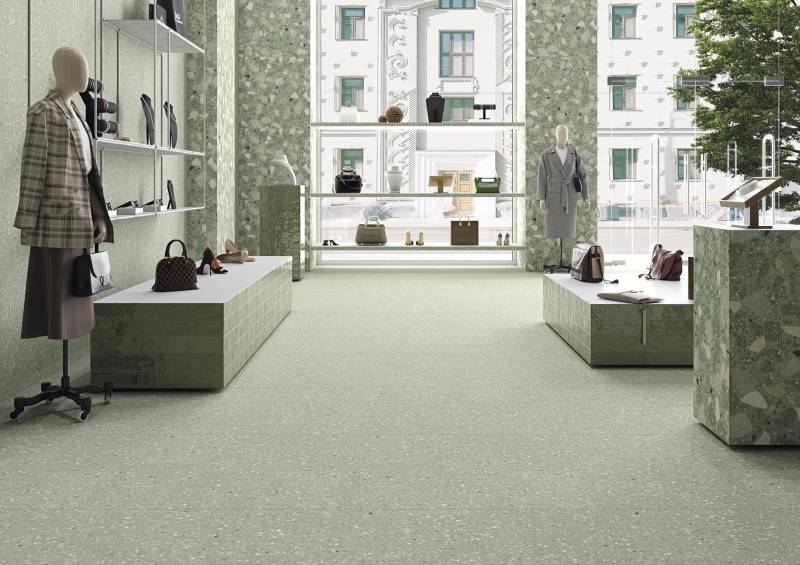 terrazzo vert en céramique TER-VI01