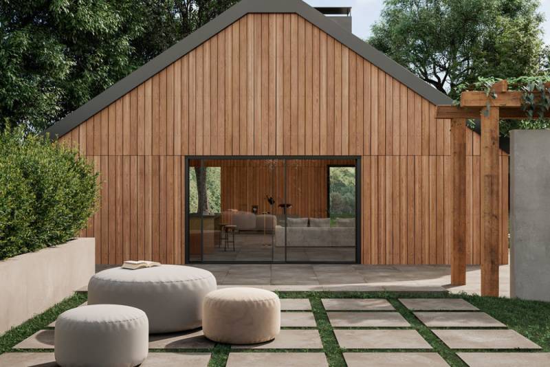 Dalles sur plot effet béton moderne 2CM-FO01