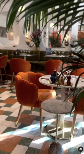 Brasserie Art déco en terrazzo