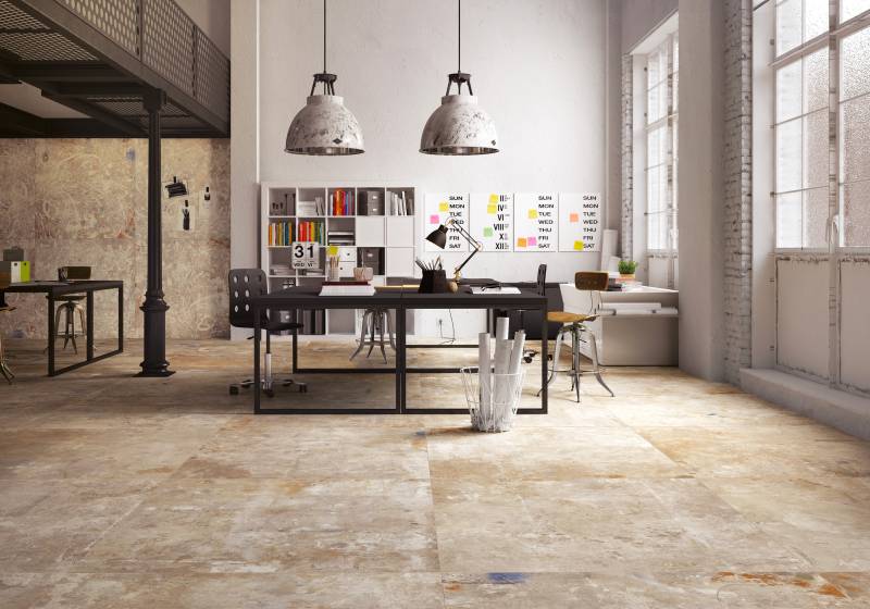 Carrelage béton industriel sol BE-FO03