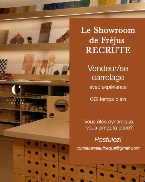 Le showroom de Fréjus recherche un vendeur/se
