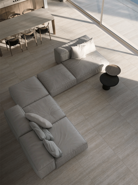 Carrelage de sol 90x90 effet travertin LI01