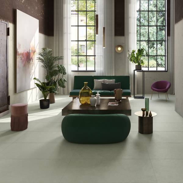 carrelage béton ciré vert amande BEC-ED01 