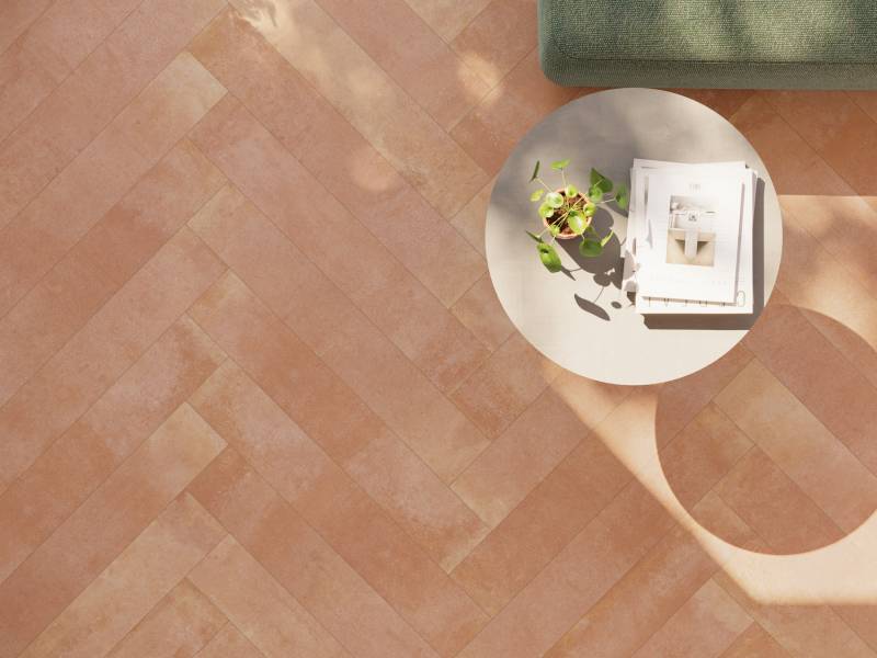 Carrelage effet terre cuite